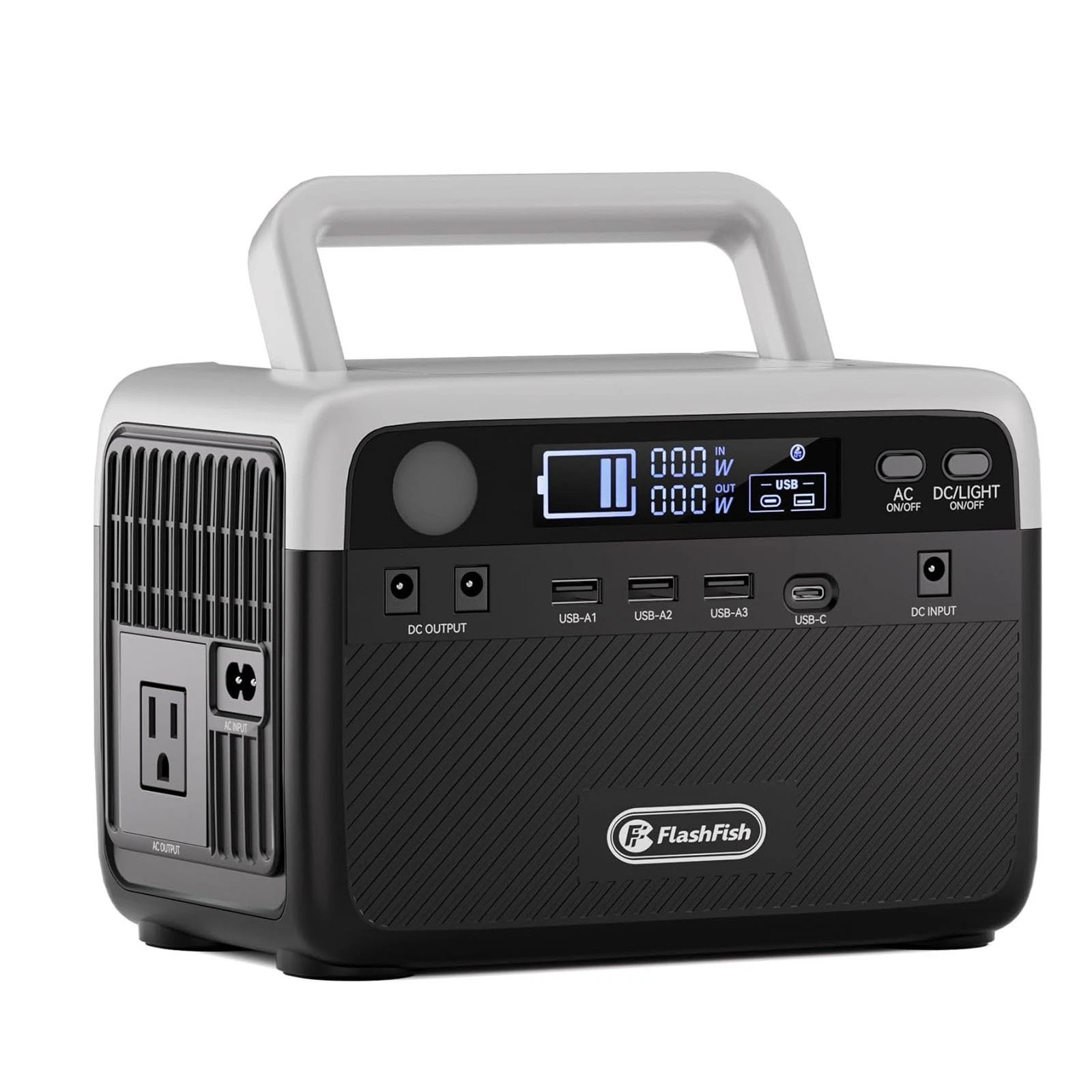 Зарядна станція FlashFish BP030B 300 Вт 230,4 Вт/год з ліхтарем та функцією Pass-Through (2657)