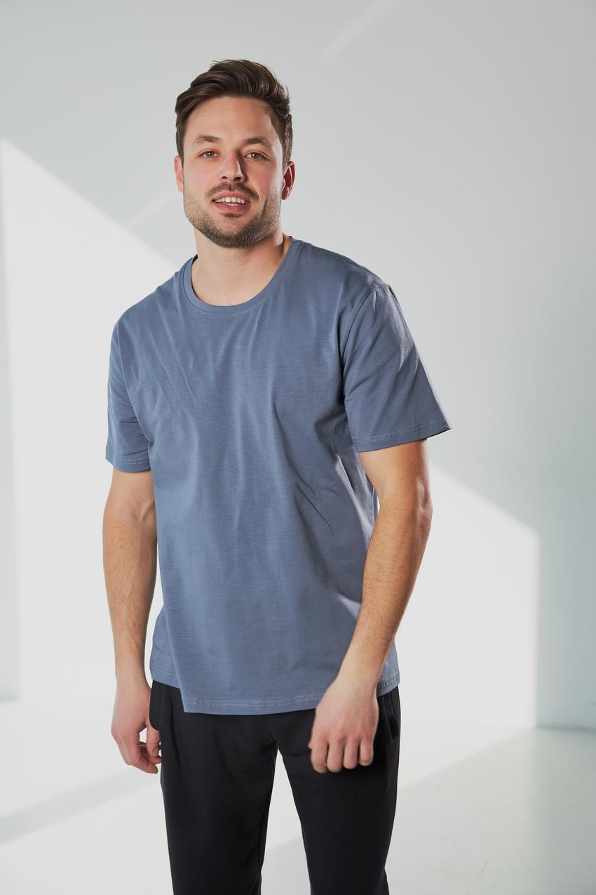 Футболка мужская М045 плотность 190 г/м2 XL Серый (648-1-63)
