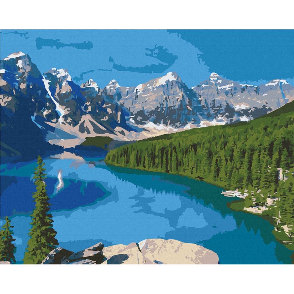 Картина за номерами ART CRAFT 10587-AC Озеро Марейн Канада 40x50 см (RLT23076)