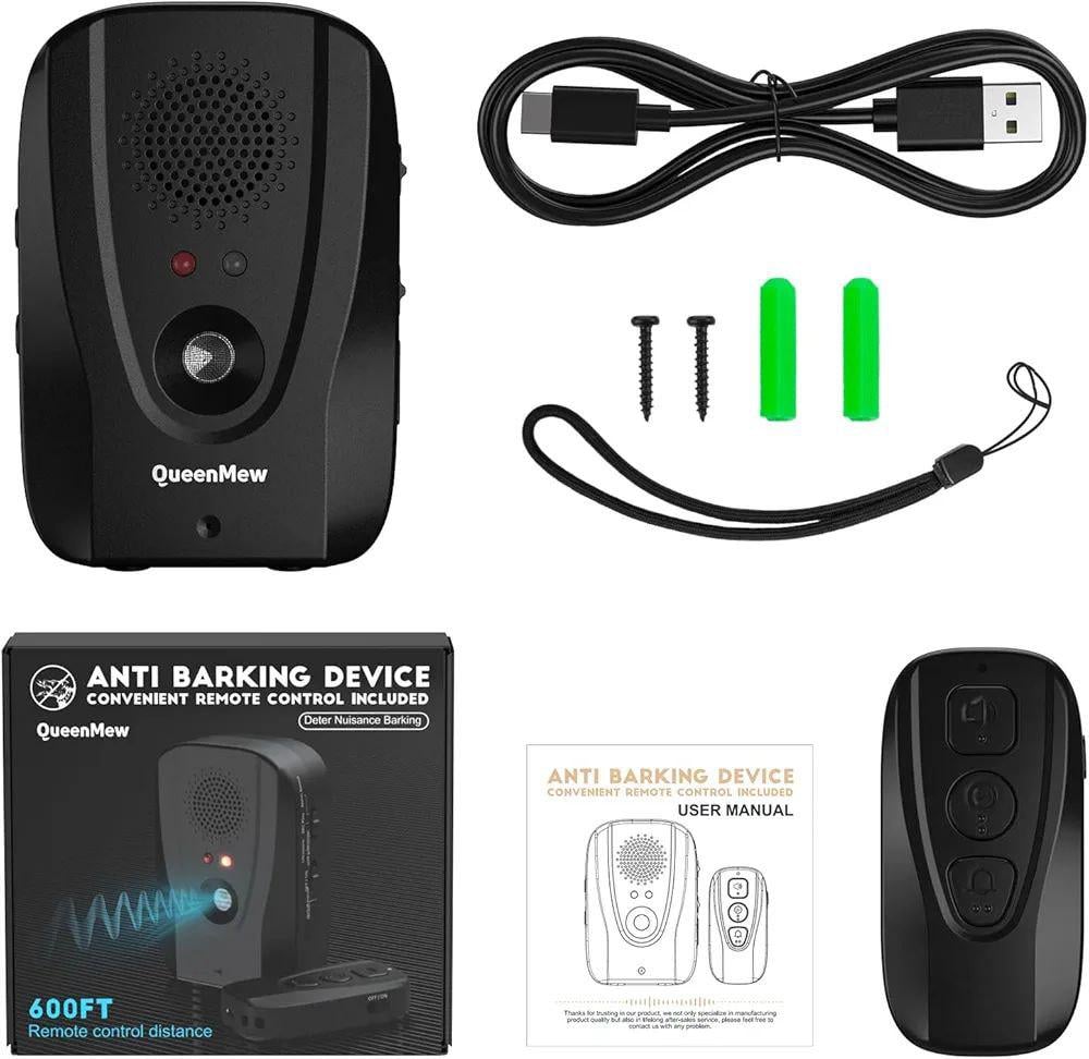 Пристрій проти гавкоту собак ультразвуковий Anti Barking Device QueenMew 600FT (31559108)