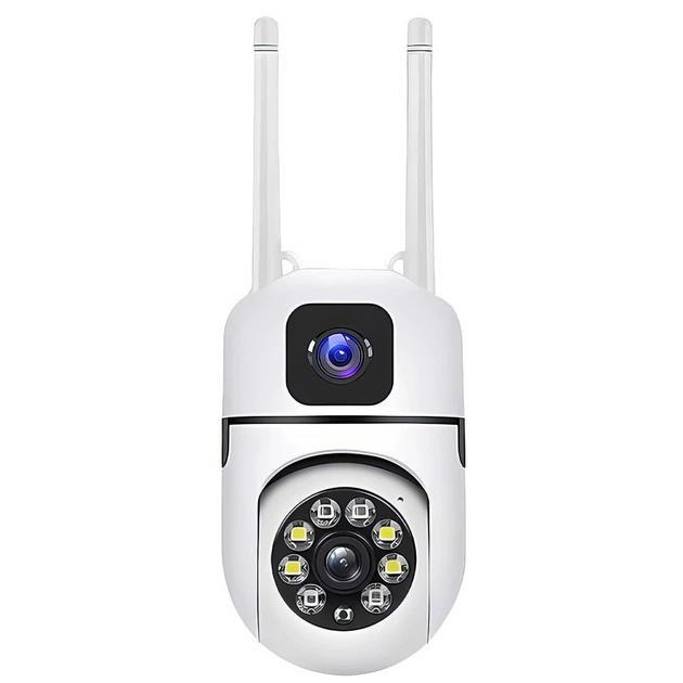 Камера відеоспостереження поворотна вулична Dual Lens E10 Wi-Fi з двома об'єктивами Білий (SQ002) Камера відеоспостереження поворотна вулична Dual Lens E10 Wi-Fi з двома об'єктивами Білий (SQ002)
