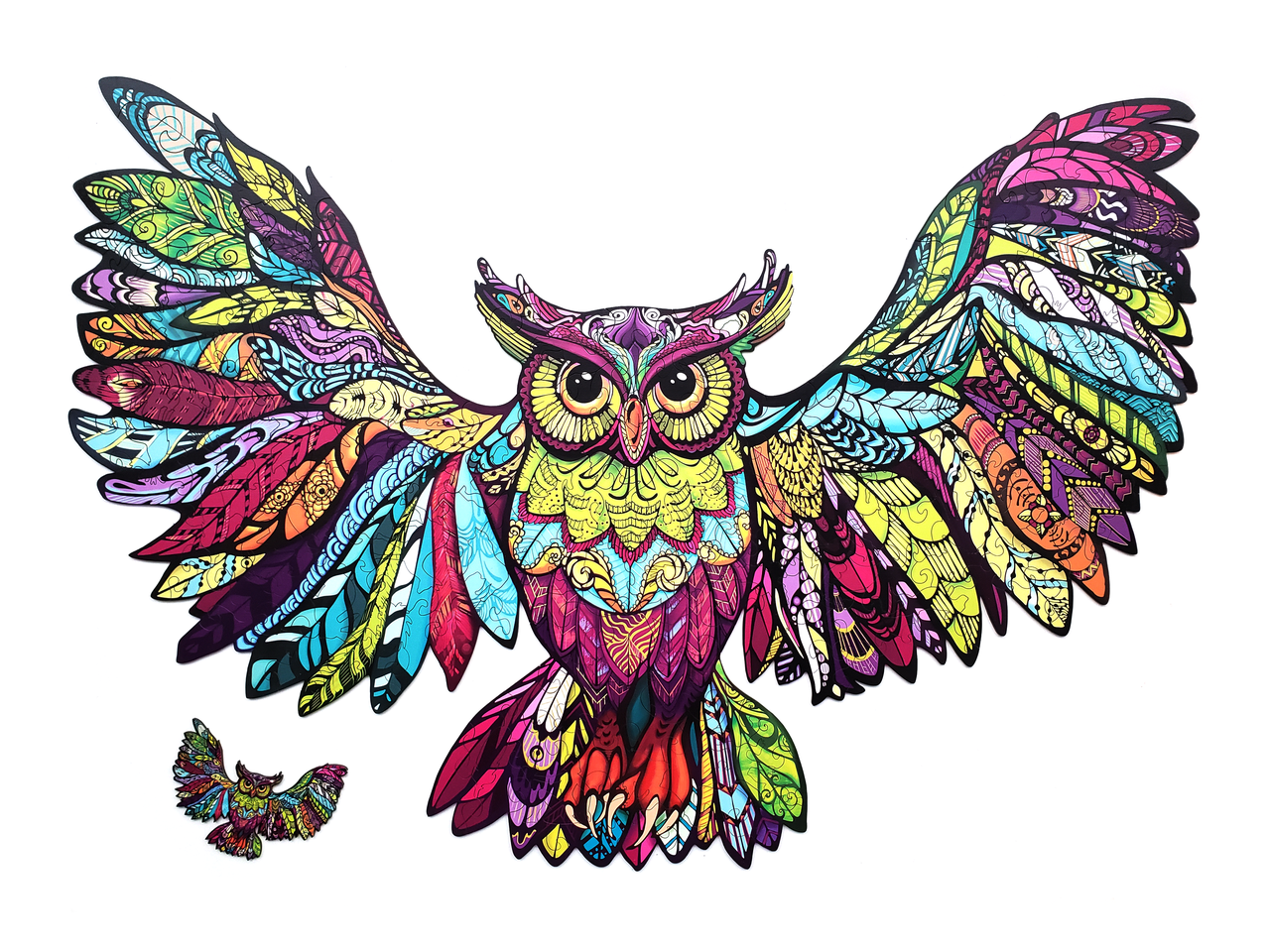 Пазл деревянный Сова элементы в форме животных 67,7х47,5 см 227 шт. (1685925209) - фото 4 Пазл деревянный Сова элементы в форме животных 67,7х47,5 см 227 шт. (1685925209) - фото 4