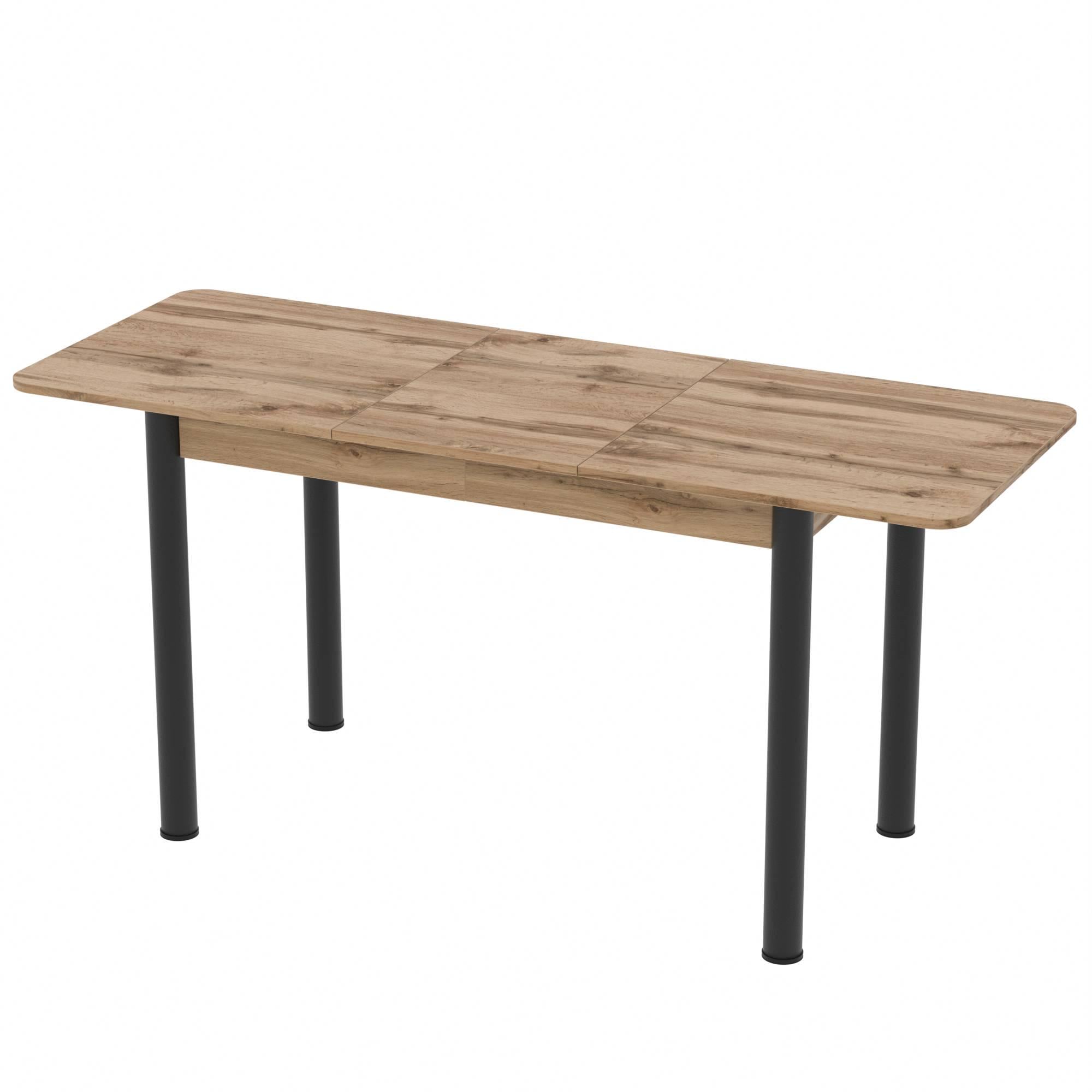 Розсувний обідній стіл Неман ДІНЕР Дуб аппалачі/Чорний (443203)