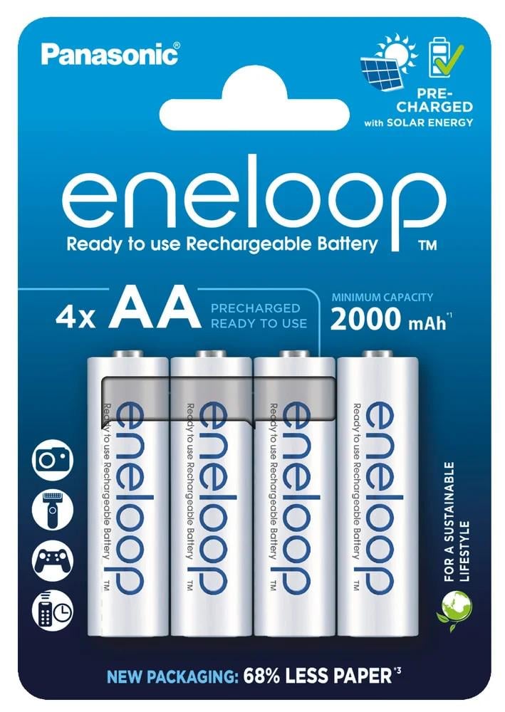 Аккумулятор Panasonic Eneloop BK-3MCDE/4CP AA/HR6 2000 mAh LSD Ni-MH 4 шт. (25993803)