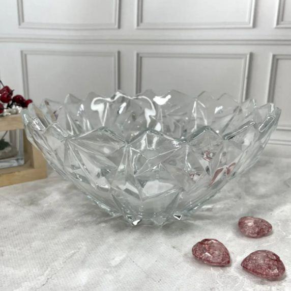 Салатница-фруктовница для сервировки стекло Helios DSW2015-9 Орион 230 мм