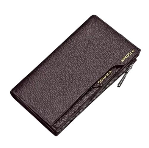 Кошелек кожаный Geruola Size P 19x10,5x3 см Коричневый (37023603)