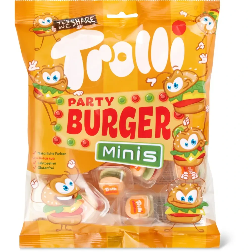 Конфеты желейные Tolli Party Burger Minis 170 г (1641866455)