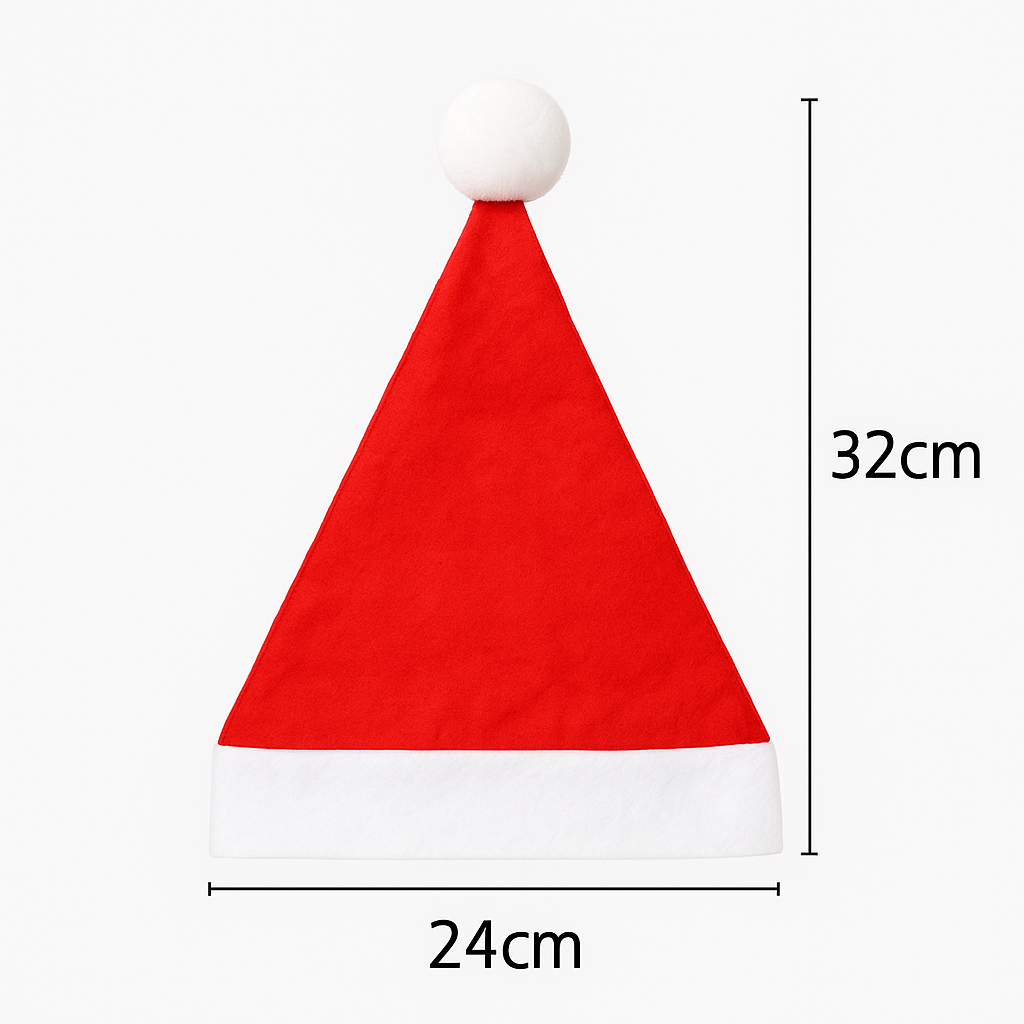 Шапка новогодняя 24x32 см Красно-белый (138100) - фото 7 Шапка новогодняя 24x32 см Красно-белый (138100) - фото 7