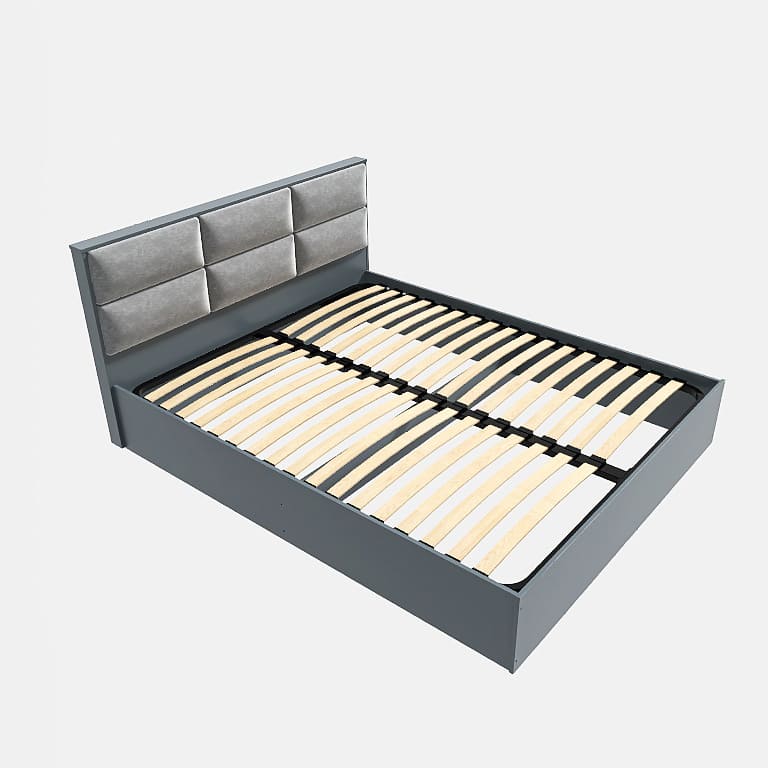 Ліжко двоспальне Еверест Лайт-1400 Ламель 150х211,5х94 см Графітовий (15463) Ліжко двоспальне Еверест Лайт-1400 Ламель 150х211,5х94 см Графітовий (15463)