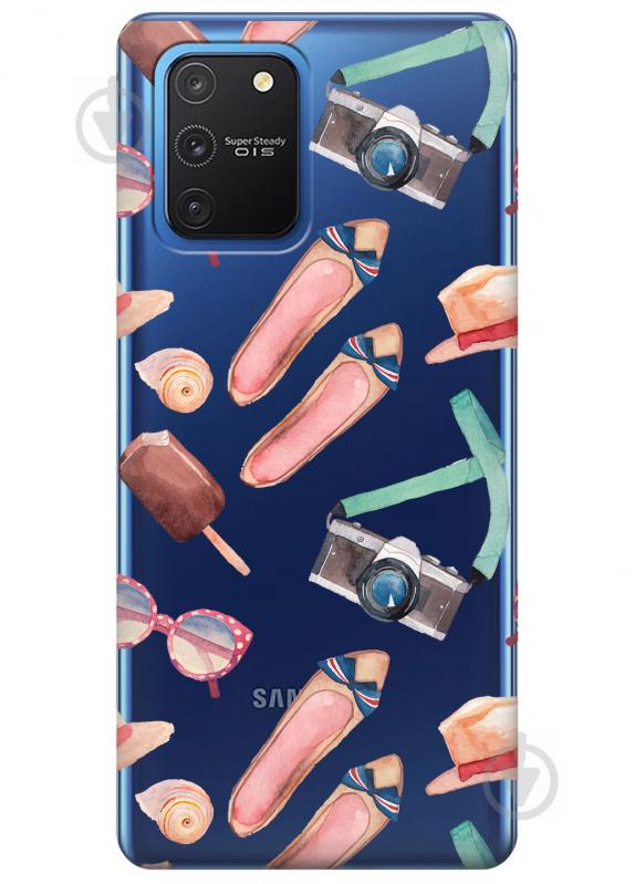 Прозорий силіконовий чохол iSwag для Samsung Galaxy S10 Lite з малюнком - Жіночі штучки (KS3440)