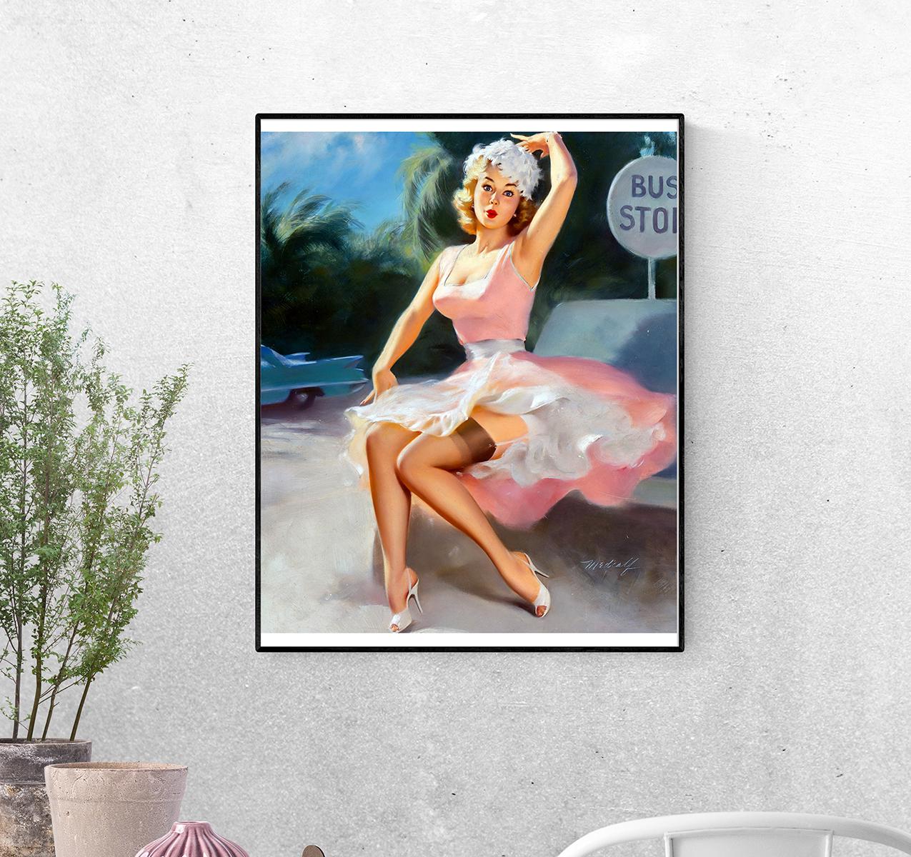 Постер Автобусная остановка. Билл Мэдкалф формат А-0 (pin_up2135002_Poster)