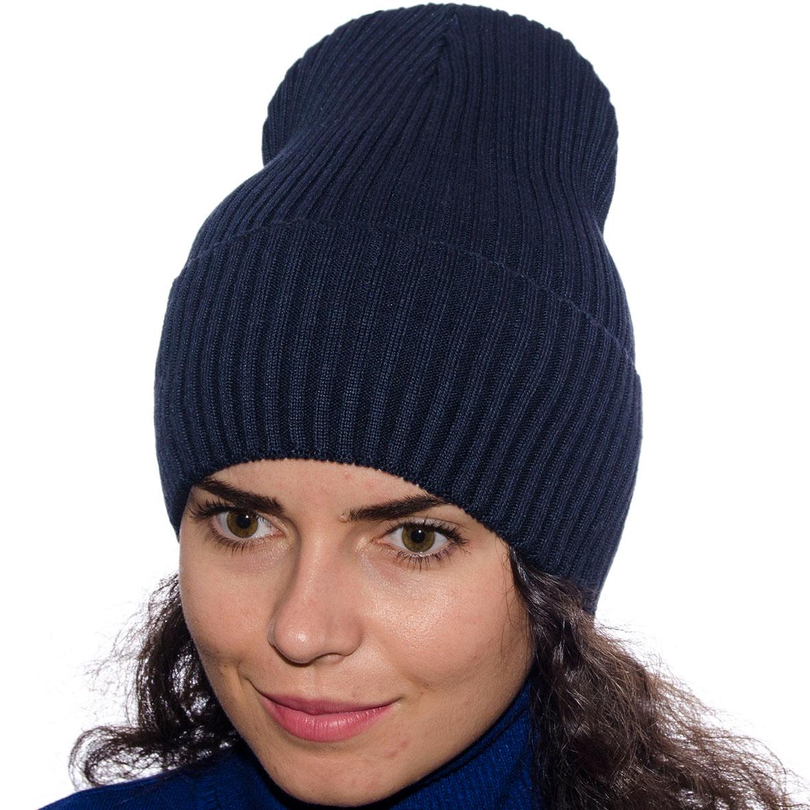 Шапка бавовняна легка Sofi AZ20102 one size Темно-синій