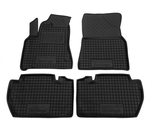Коврики резиновые Citroen Berlingo 08 Peugeot Partner 08 Buget b1003014 Stingray 4 шт.
