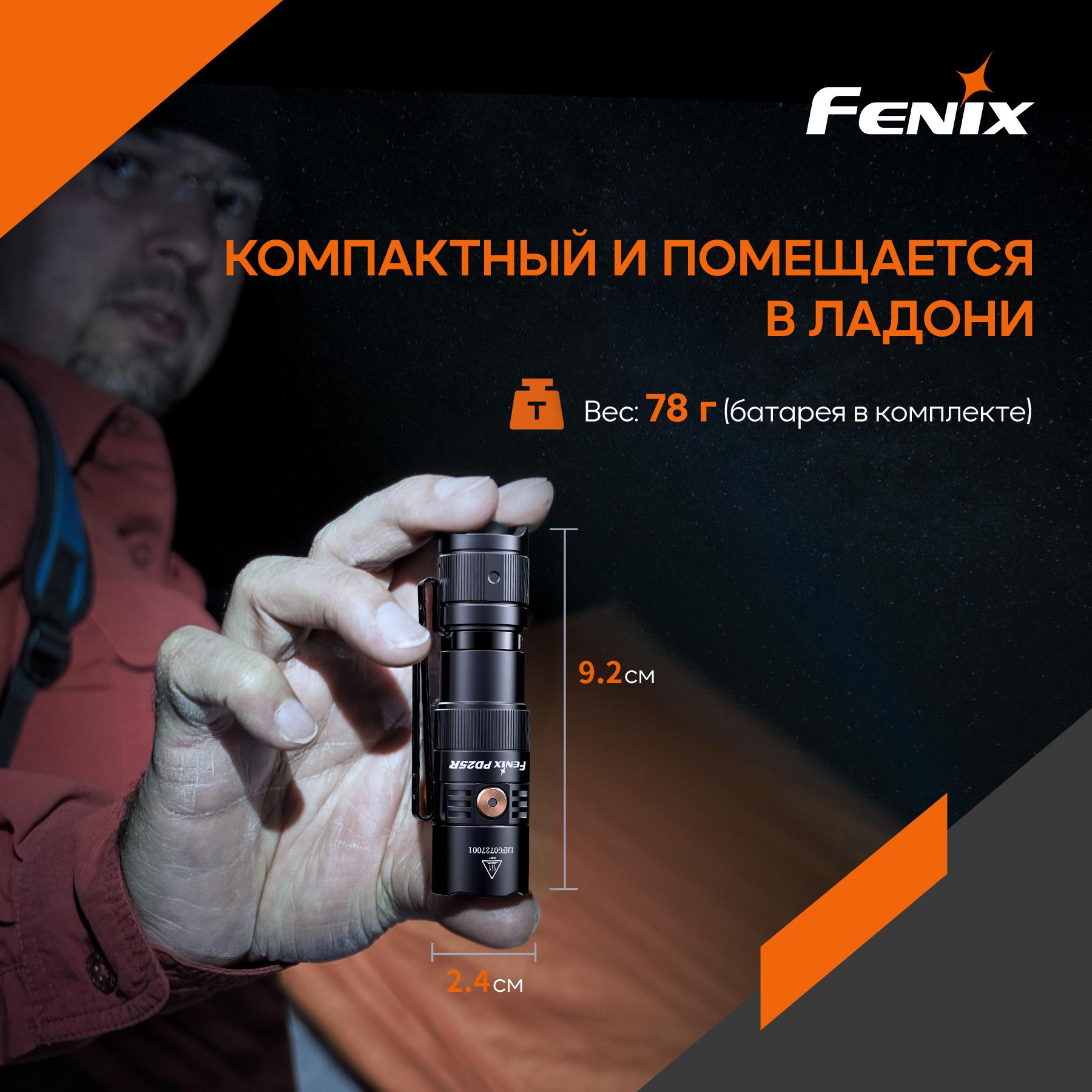 Ліхтар ручний Fenix PD25R (atlantmarket_59255) - фото 7