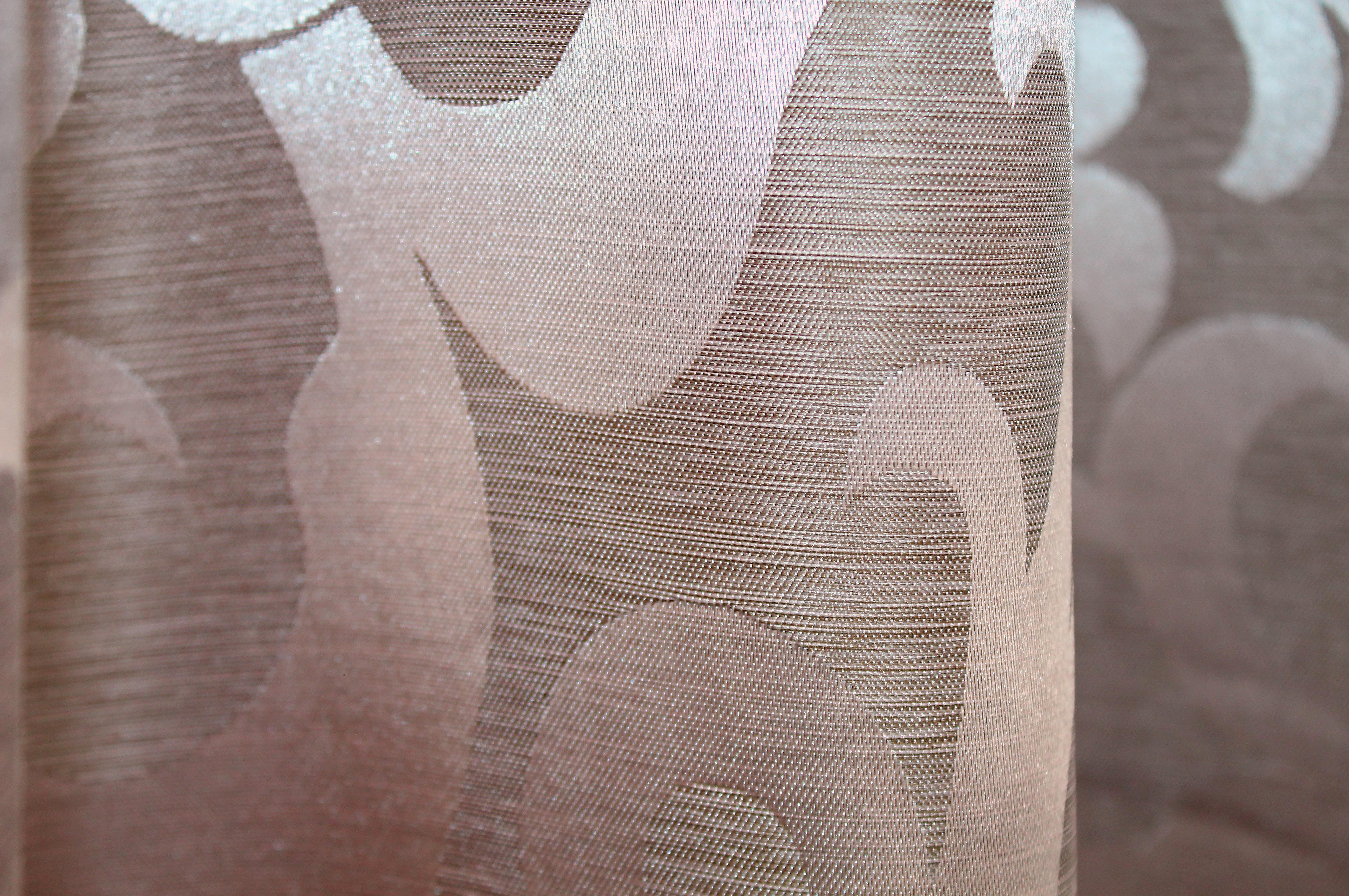Комплект коротких штор VR-Textil жаккард Вензель № 090ш 130х170 см 2 шт. Пудровый (35-0013) - фото 6