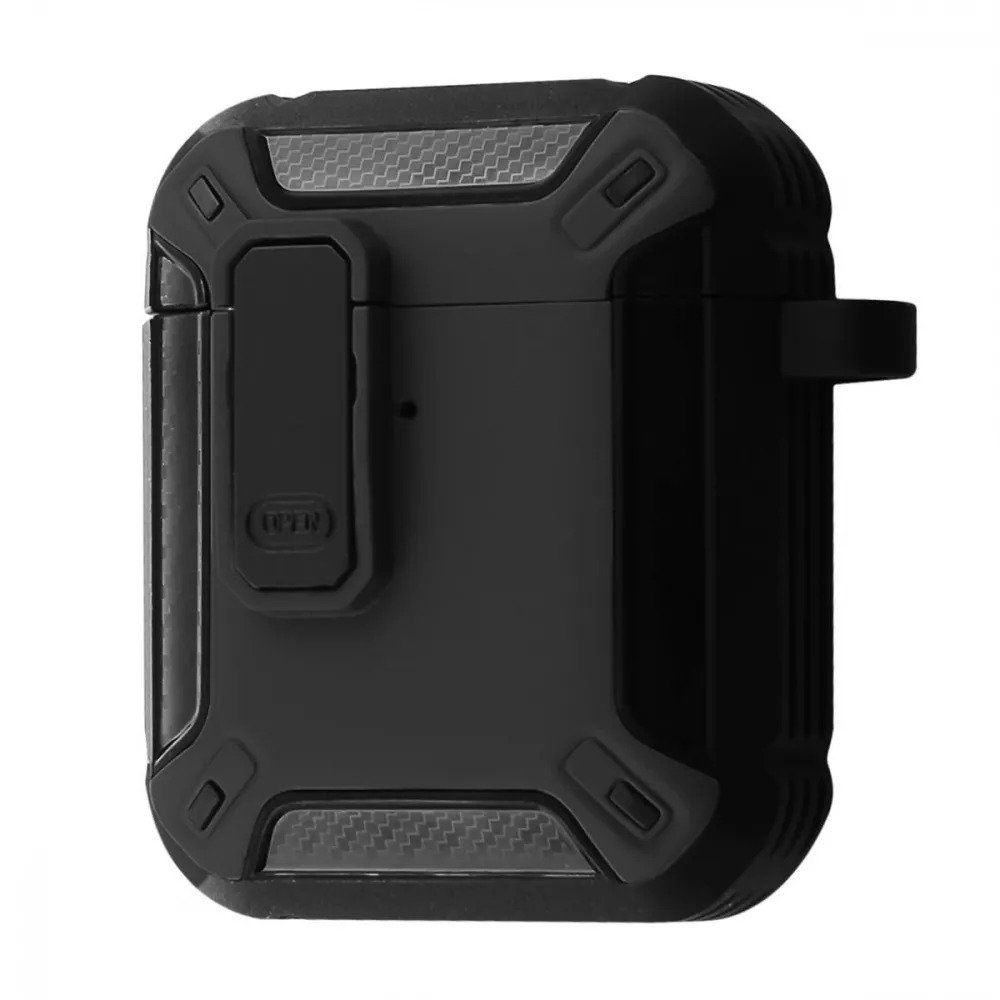 Чехол противоударный PRC Defender Case для наушников Airpods 1/2 Черный (27917957)