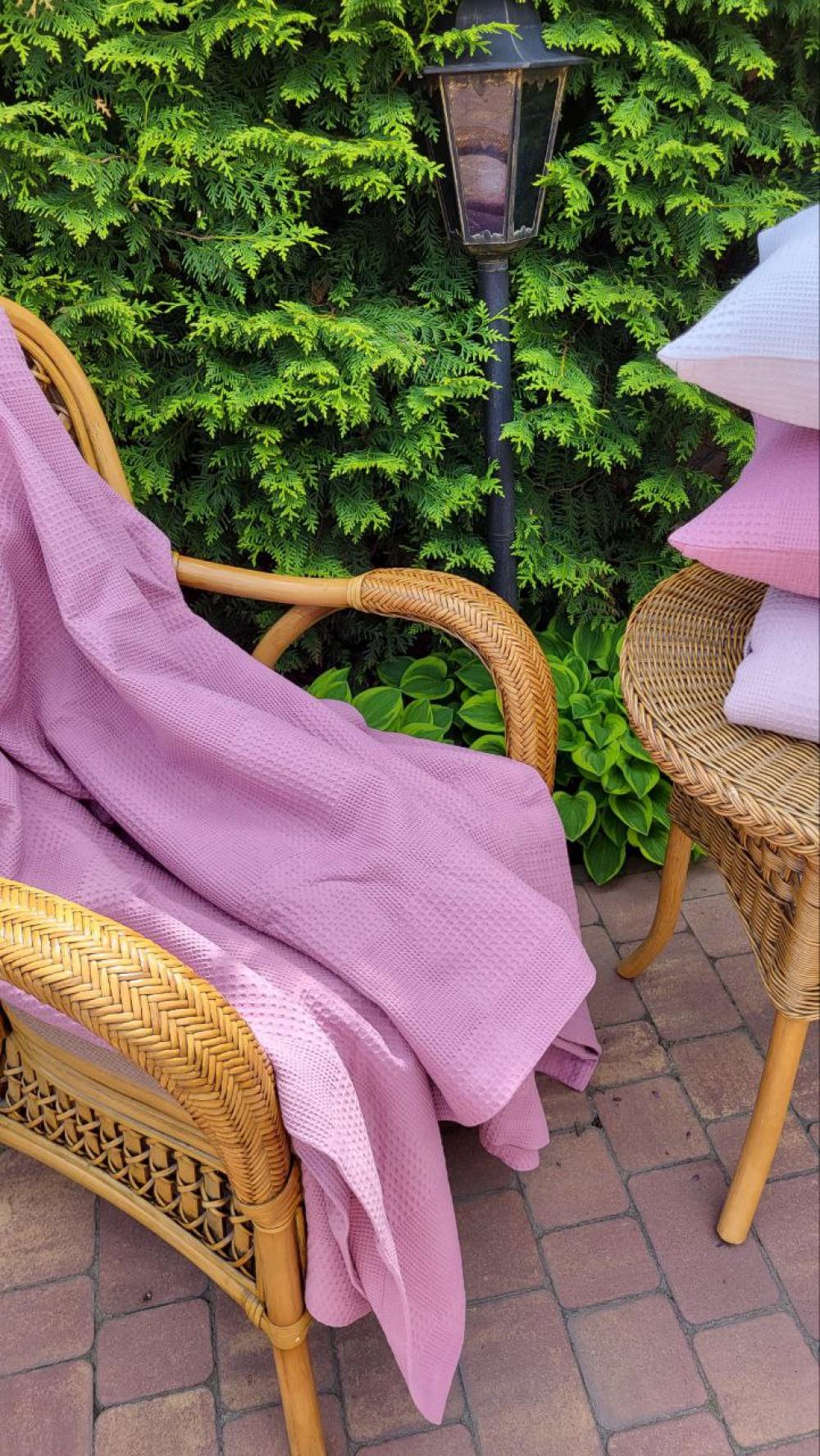 Покрывало Пике Вафелька 140x220 см Ягодный (11204) - фото 5 Покрывало Пике Вафелька 140x220 см Ягодный (11204) - фото 5