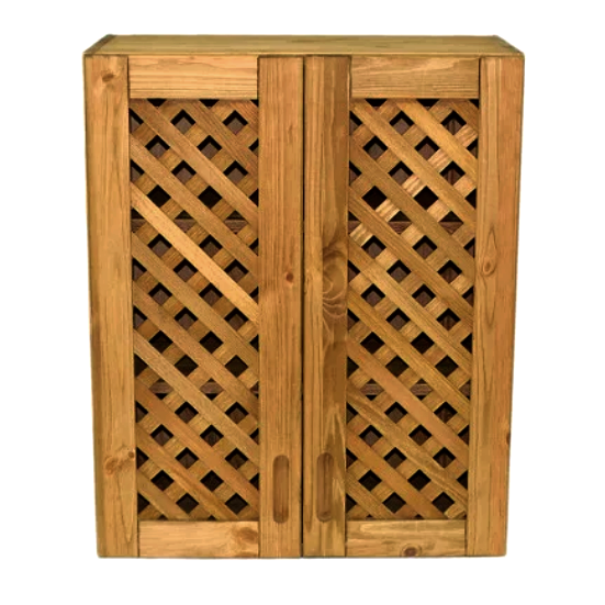 Шкаф настенный из дерева Нетсия Сепия (ШФН-001905)