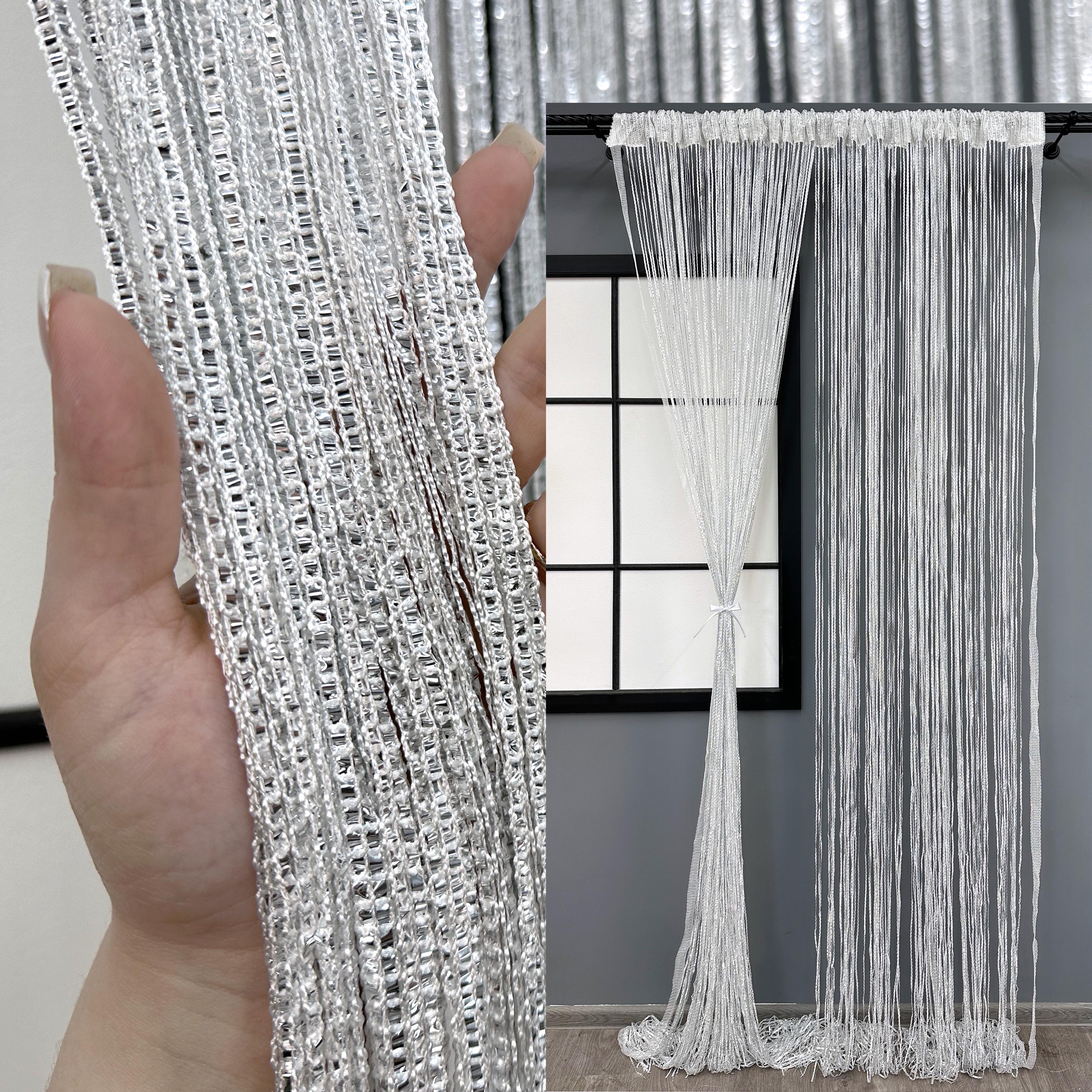 Шторы-нити Rovi Premium с люрексом 300х300 см Белый (61-114) - фото 4