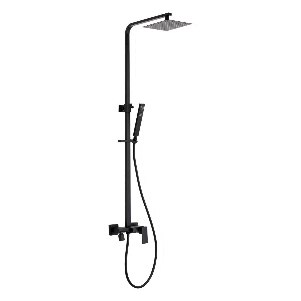 Душова система Invena PAROS AU-33-B04 Тропічний душ зі змішувачем Чорний (23445279)