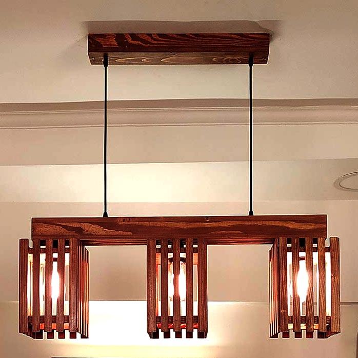Подвесной светильник из дерева Тамори Савоярди (ЛЮС-003615)