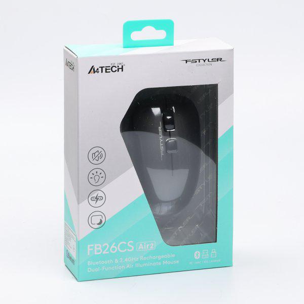 Компьютерная мышка беспроводная A4Tech Fstyler FB26CS Air2 Smoky Grey (26450524) - фото 9 Компьютерная мышка беспроводная A4Tech Fstyler FB26CS Air2 Smoky Grey (26450524) - фото 9