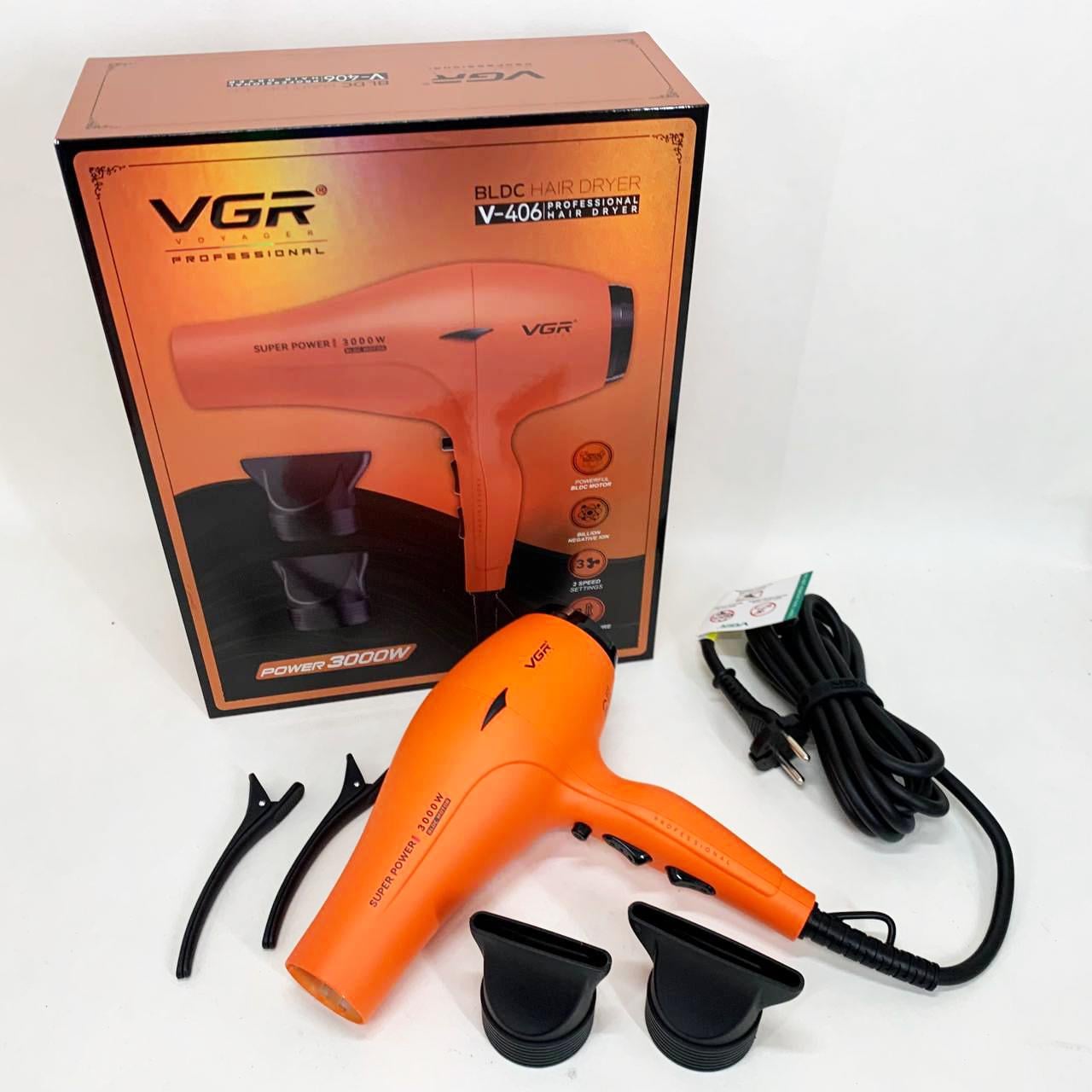 Фен VGR V-406 ORANGE 3000 Вт (13355343)