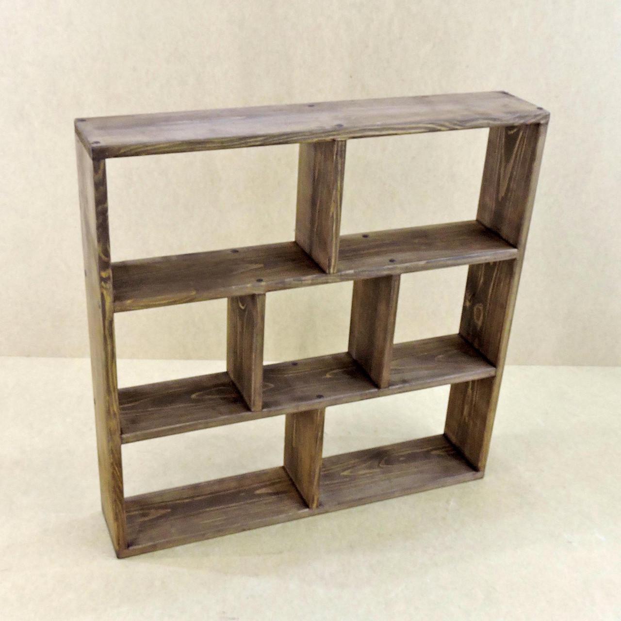 Полка настенная из дерева Куала Капучино (НСП-001309)