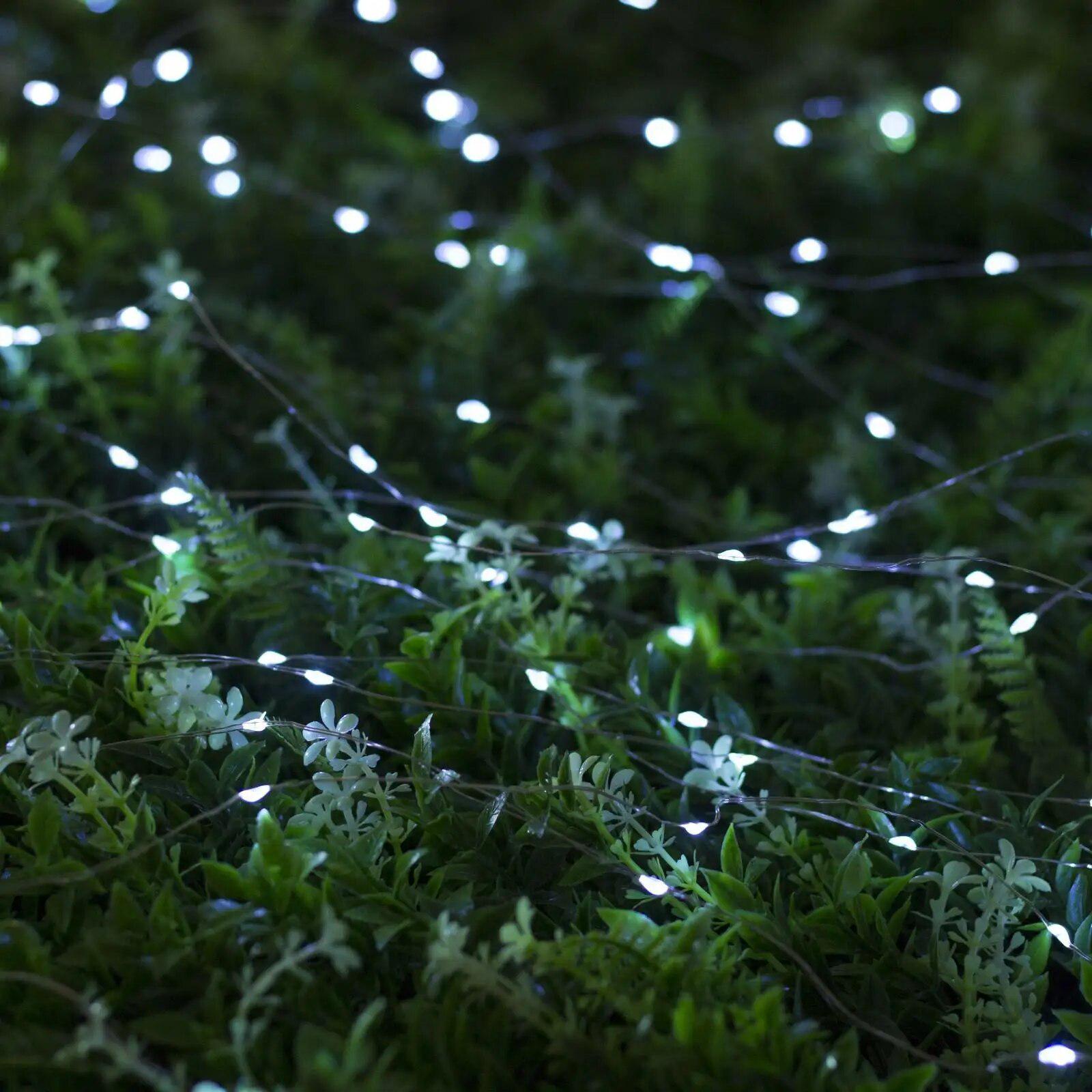 Гірлянда Роса на батарейках 5 м Біле свічення (HA-54) - фото 2