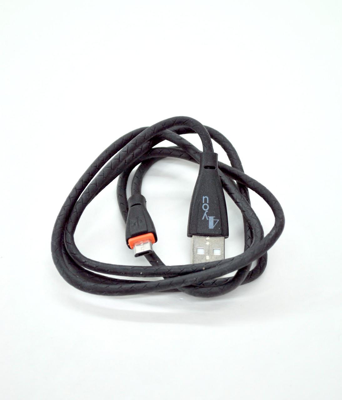 Кабель 4you USB-Micro USB SNAKE 2.1A Premium Чорний