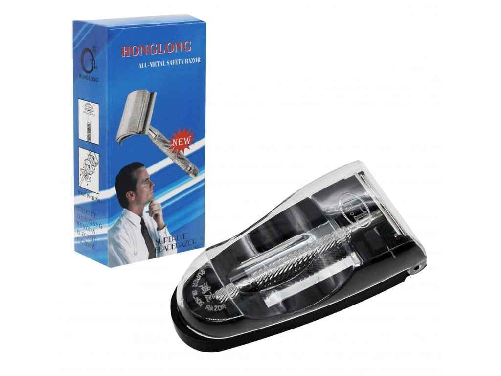 Станок для бритья металлический футляр с зеркалом №HC-958 (930589)