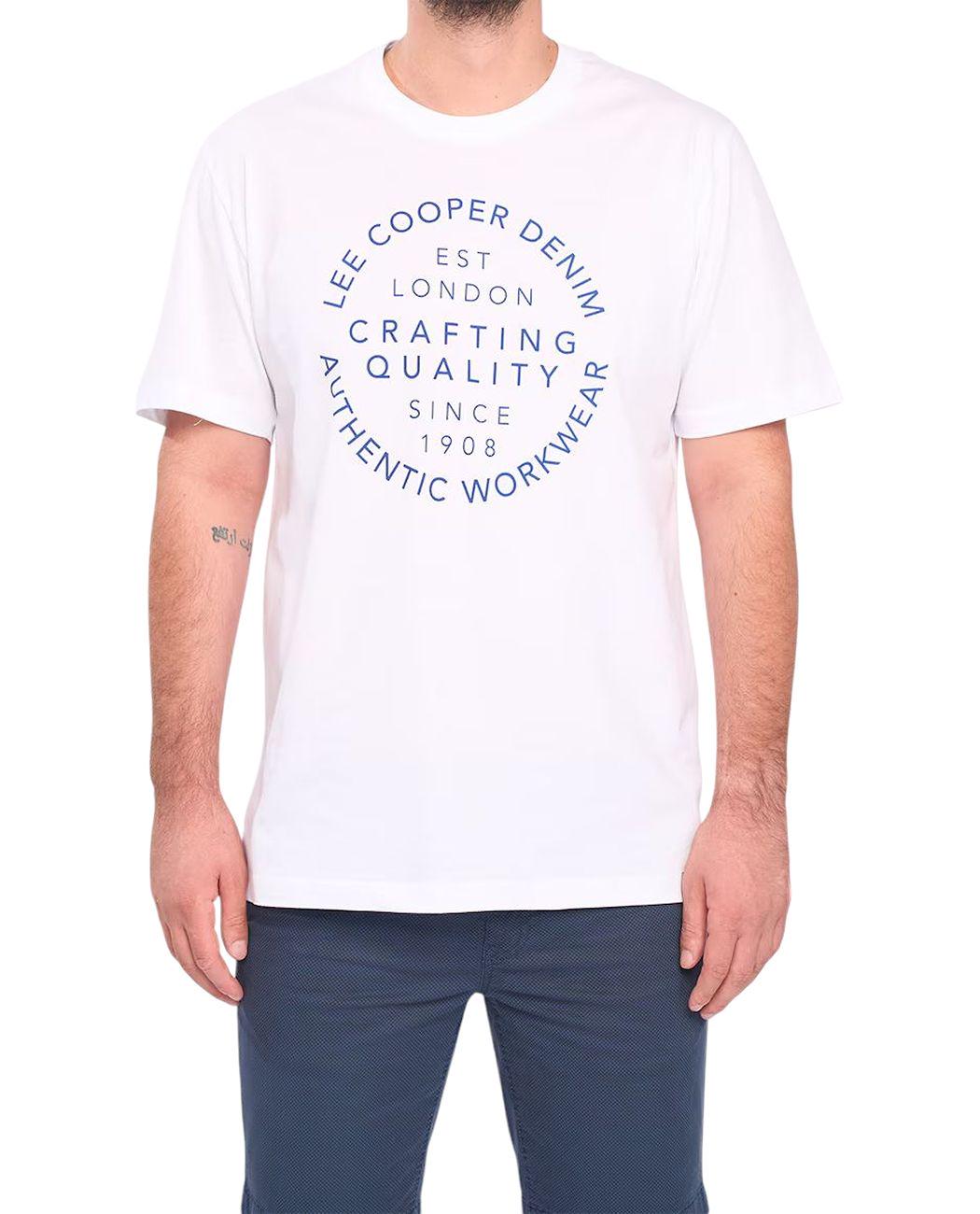 Футболка мужская Lee Cooper 10196532.101 XXL Белый (5942723132024)