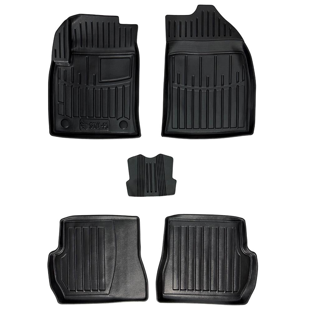 Коврики в салон SOVA-PL для Ford Fusion 2002-2012 резиновые 5 шт. Черный (28800685) Коврики в салон SOVA-PL для Ford Fusion 2002-2012 резиновые 5 шт. Черный (28800685)