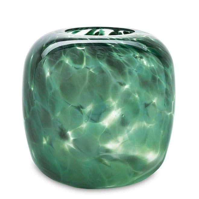 Ваза стеклянная Flora 21,5 см Зеленый (34521)