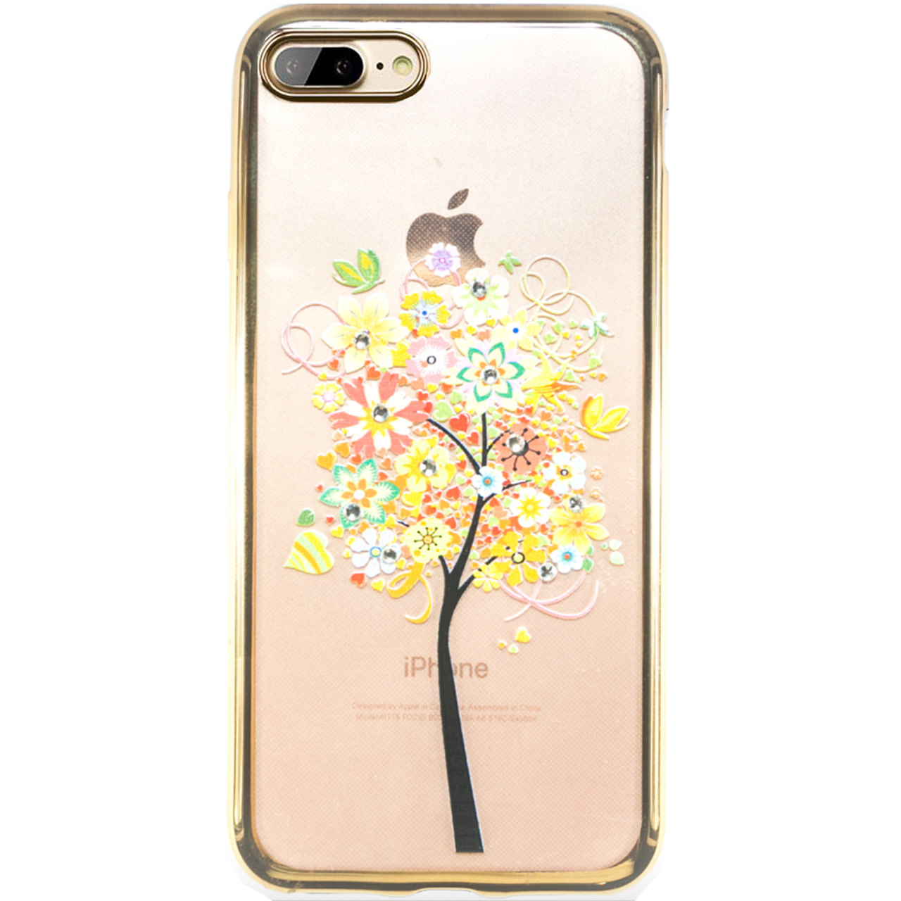 ᐉ Прозрачный чехол накладка Remax Osaka Series August Tree for iPhone 7/8  Plus, Gold • Купить в Киеве, Украине • Лучшая цена в Эпицентр