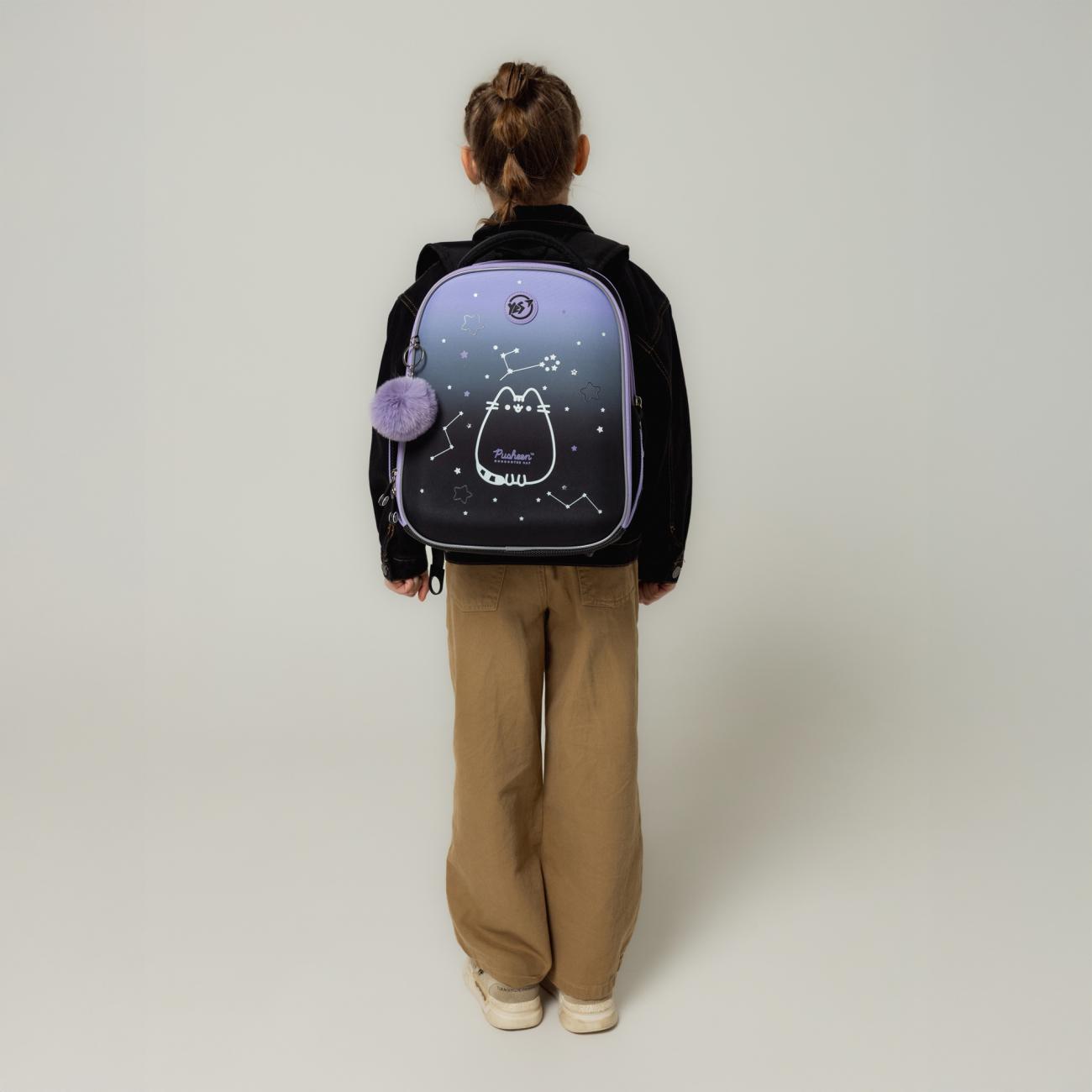 Шкільний рюкзак YES Pusheen Stellar H-100 каркасний з ортопедичною спинкою (550095/995069) - фото 4
