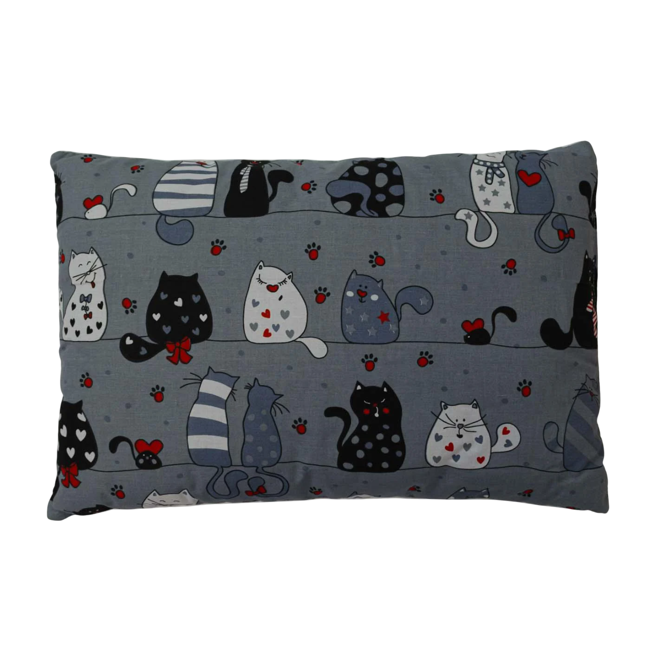 Подушка конопляная детская YouStar чехол хлопок бязь 40х60 см Серый (chn-pkb-d-40x60-grey)