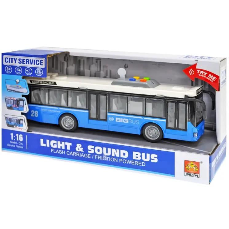 Іграшкова техніка WENYI Автобус 1:16 інерційний зі світлом та звуком/відкриваються двері Синій (30465187) - фото 5 Іграшкова техніка WENYI Автобус 1:16 інерційний зі світлом та звуком/відкриваються двері Синій (30465187) - фото 5