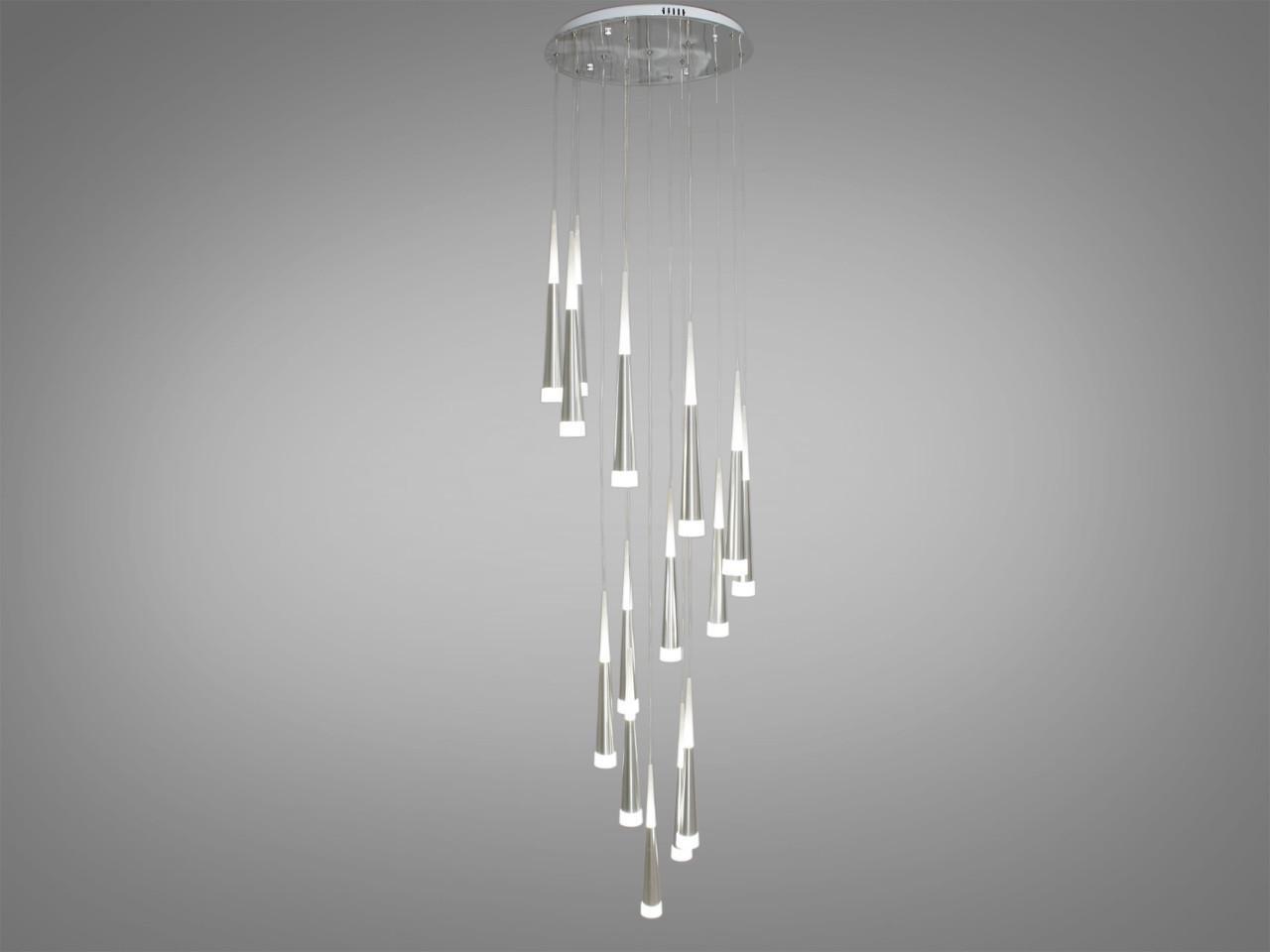 Люстра каскадная для холла LED 3002/15SV (2437588235)