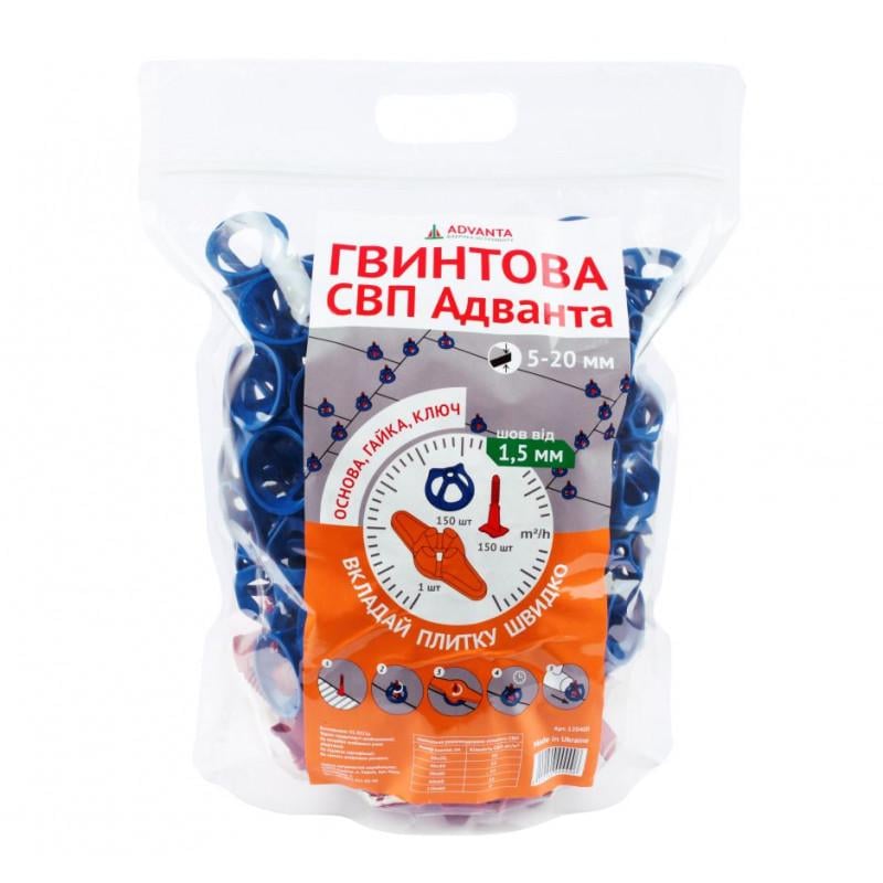 Система винтовая СВП ADVANTA 1,5 мм 150 шт. (120227)