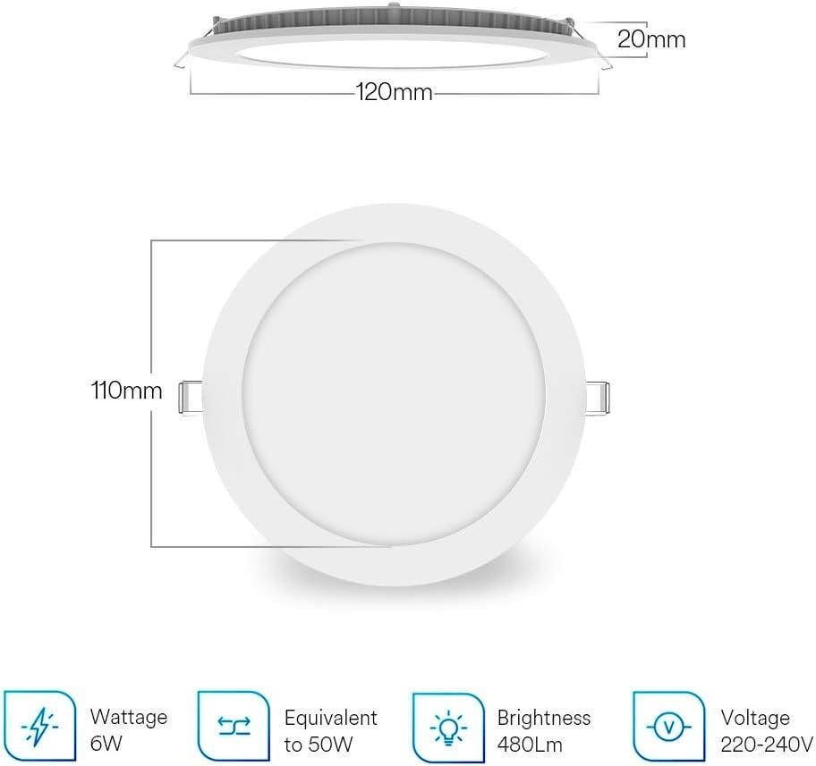 Світильник світлодіодний Lumary Ultra Slim Smart Panel Light стельовий 6 Вт 4 шт. (2313006580) - фото 7