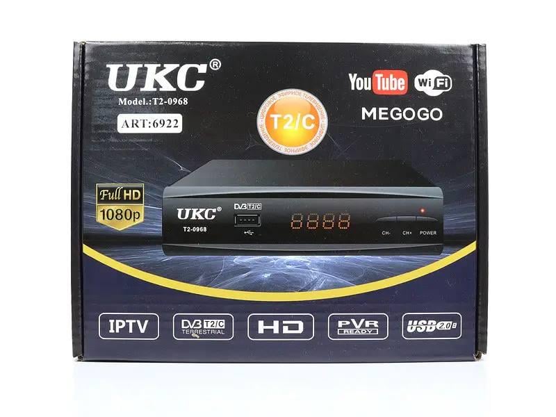 Тюнери Т2 UKC T2-0968 DVB-T2/C з Wi-Fi адаптером/YouTube/MEGOGO/IPTV/Full HD (541657a6)