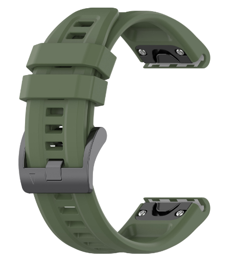 Ремешок CDK Silicone Sport Band Classic 22 мм для Garmin Forerunner 965 Green (015189)