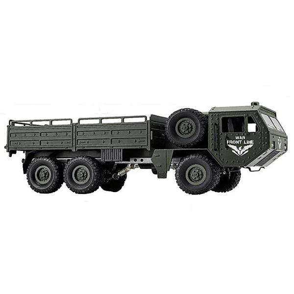 Вантажівка військова на радіокеруванні JJRC Q75 1:16 6WD Green (d252) - фото 4