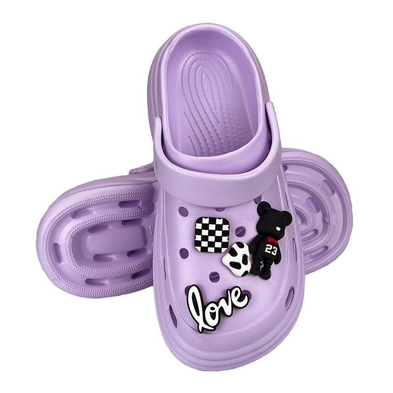 Сабо женские с джибитсами 10212-2 p. 39 24,5-25 см Фиолетовый