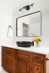 Смеситель для умывальника высокий Invena STONE BU-03-W14 Черный/Медный - фото 2