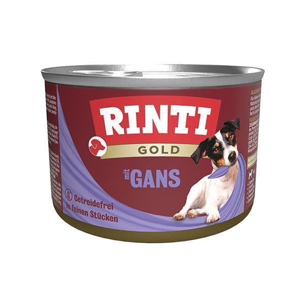Корм влажный для собак Rinti Gold mit Gans беззерновой полнорационный Гусь 185 г (91002)