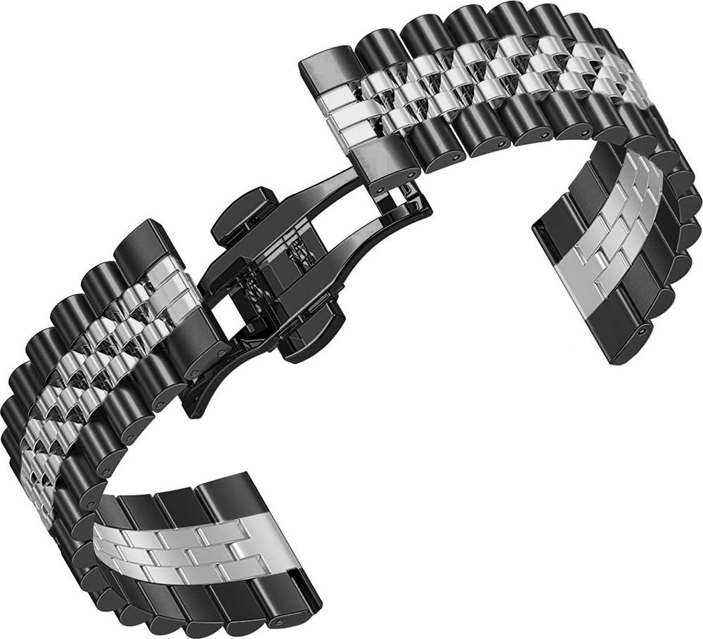 Браслет металлический Stech Line для Huawei Watch GT Black Silver (29140-03) - фото 3 Браслет металлический Stech Line для Huawei Watch GT Black Silver (29140-03) - фото 3