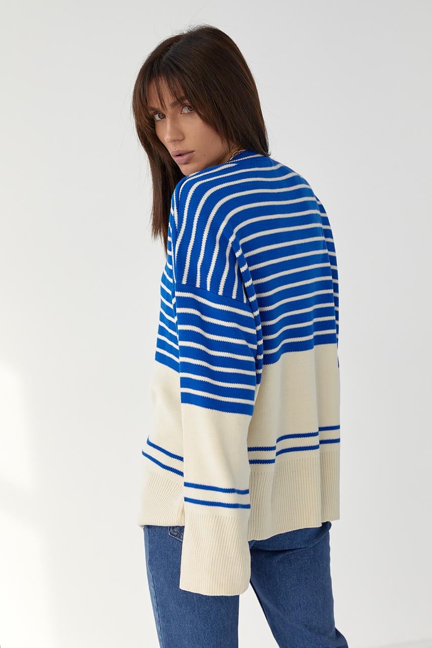 Кофта oversize S Синій (9442192) - фото 2 Кофта oversize S Синій (9442192) - фото 2