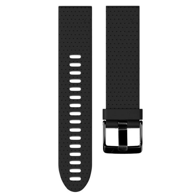 Силиконовый ремешок Primo для часов Garmin Fenix 5S/5S Plus/6S Black (823218327)
